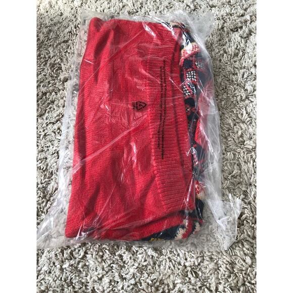 Marine Layer Archive Alpine Sweater Fair Isle Wool Pullover Red Rainbow NWT XS - Picture 5 of 9